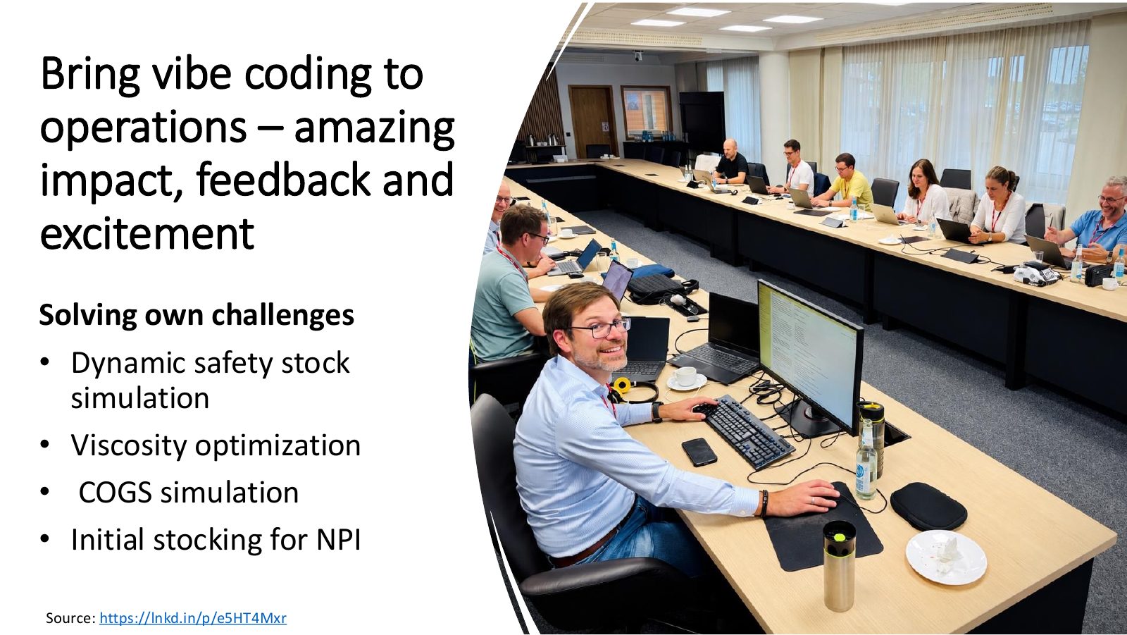Vibe coding workshop with operations teams